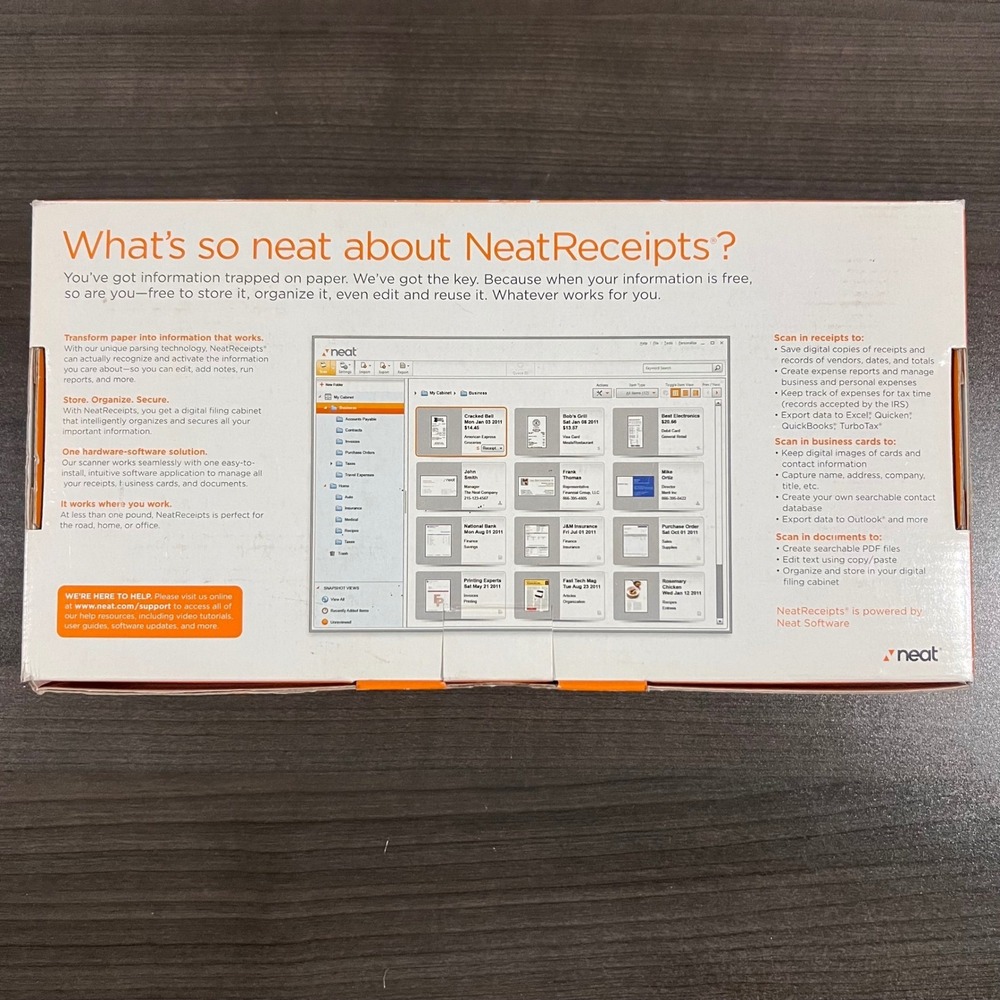 NeatReceipts Mobile Scanner Digital Filing System NM-1000 NR-030108 New Sealed - Picture 6 of 8